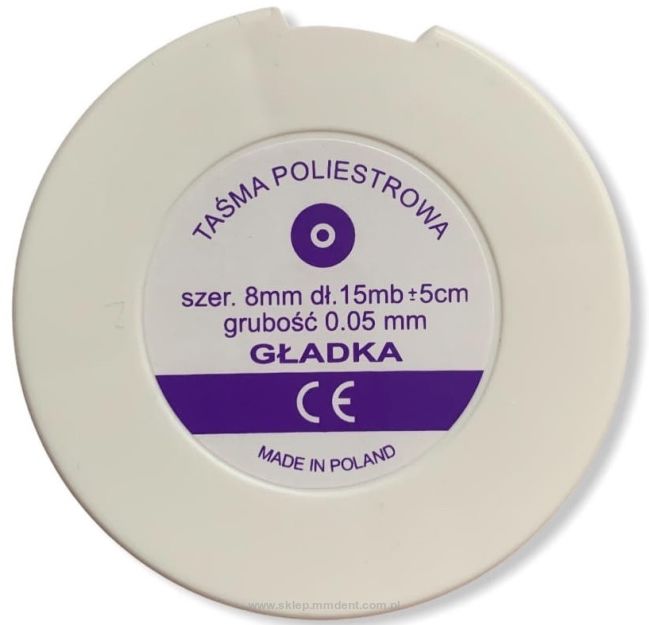 Taśma poliestrowa gładka w rolce