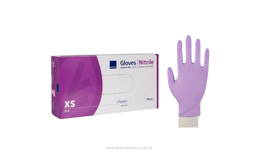 Rękawice nitrylowe fioletowe 100szt. Abena