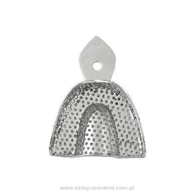 Łyżki wyciskowe z rantem perforowane pełne