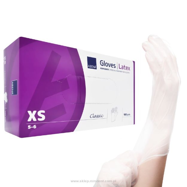 Rękawice lateksowe pudrowane 100szt. Abena
