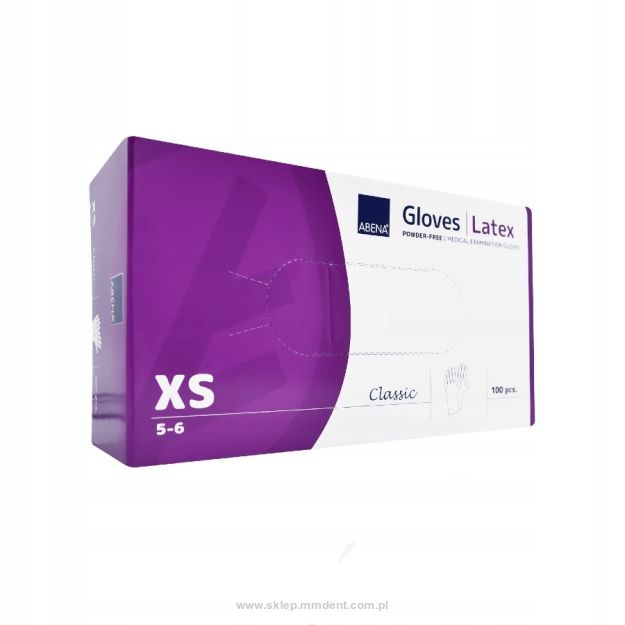 Rękawice lateksowe bezpudrowe 100szt. Abena