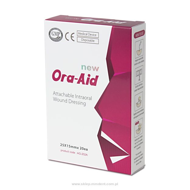 Samoprzylepny opatrunek wewnątrzustny Ora-Aid 25x15mm 1 szt.