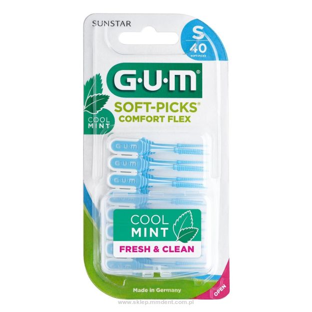 Szczoteczki międzyzębowe GUM Soft-Picks Miętowe S, 40szt.