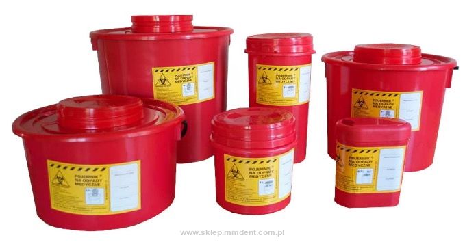 Pojemnik na odpady medyczne 1l