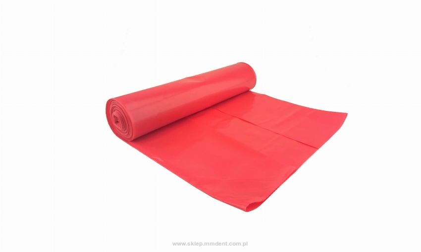 Worki na śmieci czerwone 60l