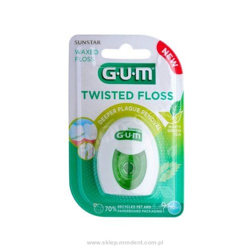 GUM Twisted Floss 3500 nić dentystyczna woskowana 30 m