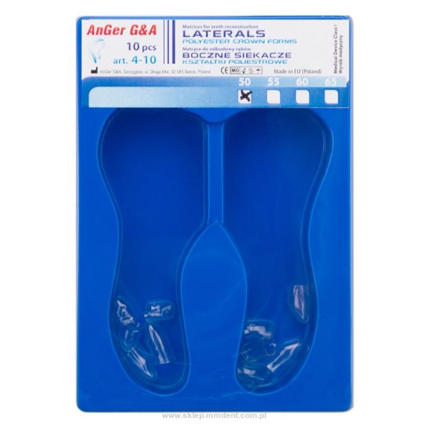 Kształtki poliestrowe AnGer boczne siekacze 10 szt.