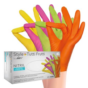 Rękawice nitrylowe Tutti Frutti rozm XS lub S